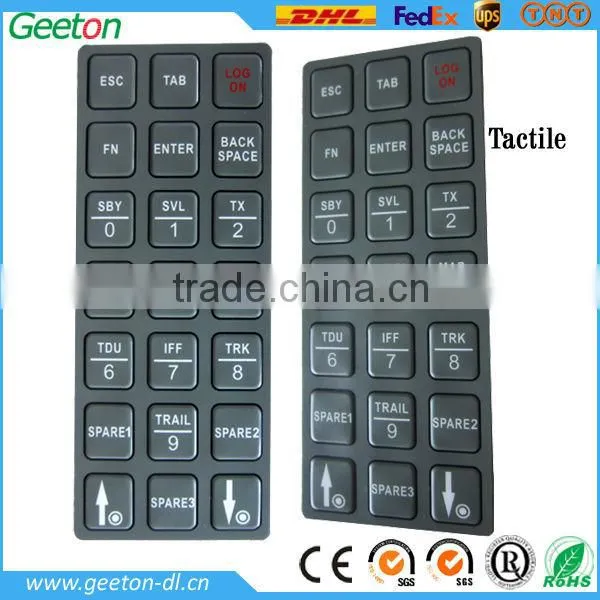 Custom Tactile Poly Dome Front Panel Graphic Overlay