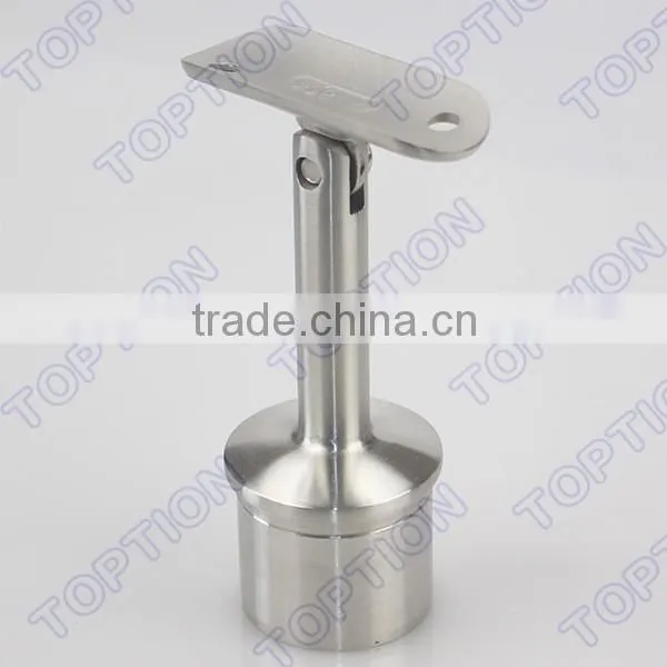 Stainless steel handrail balustrade adjustable round post support adjustable handrail bracket