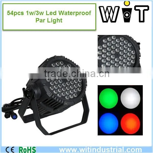 Best Selling 54 outdoor waterproof rgbw led par can