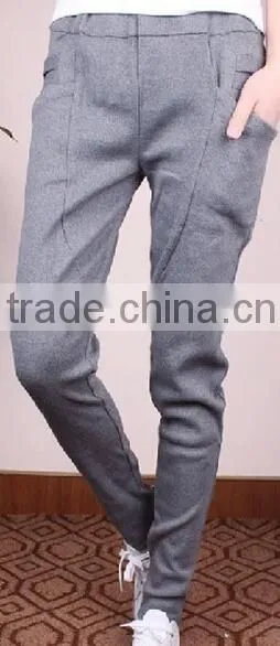 Ladies casual pants Fashion women spring and autumn thin stitching foot Leggings pencil trousers casual pants women