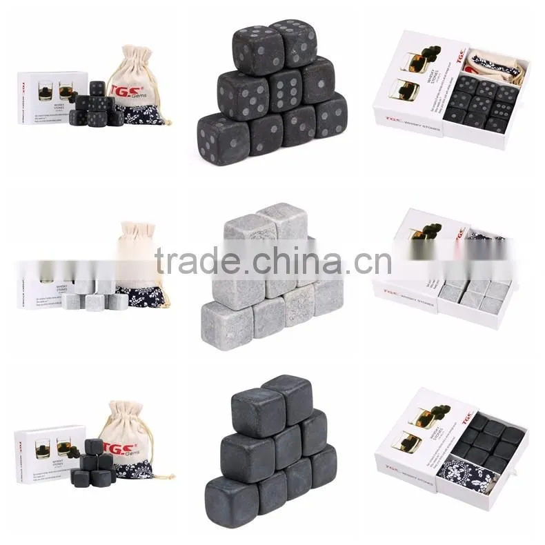 Wholesale Ice wine chilling rocks, whiskey rocks, whisky soapstones