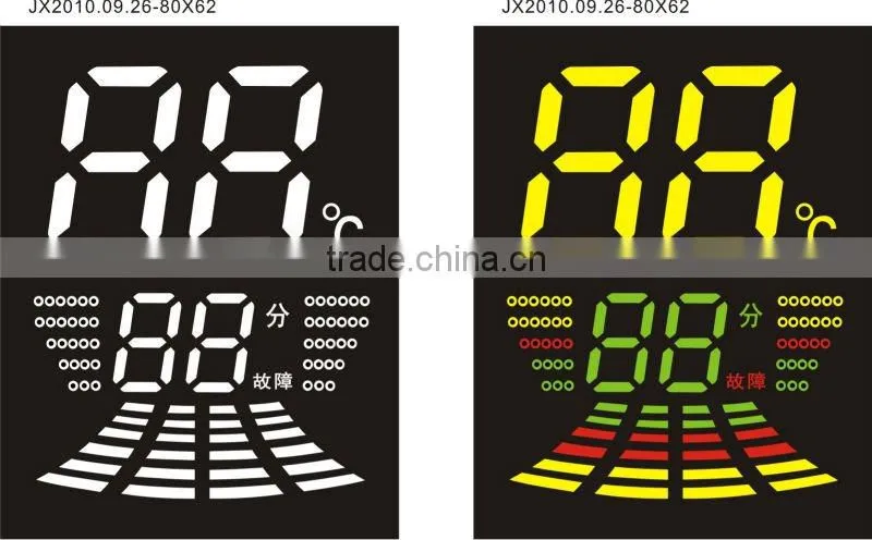 customized led display for full color water heater
