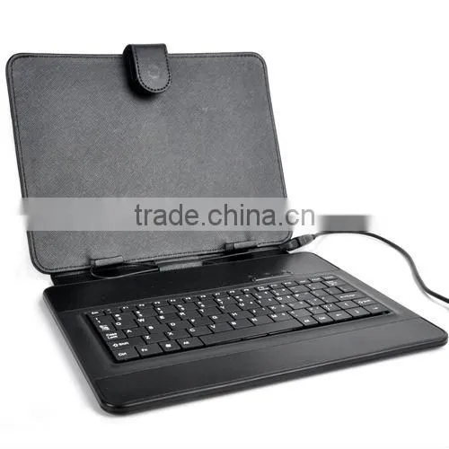 Micro USB Keyboard 9.7inch Leather Stand Case Cover for 9.7 tablet-Black Cyclone