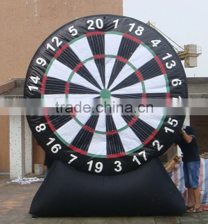 customized sticky inflatable dart board game commercial grade