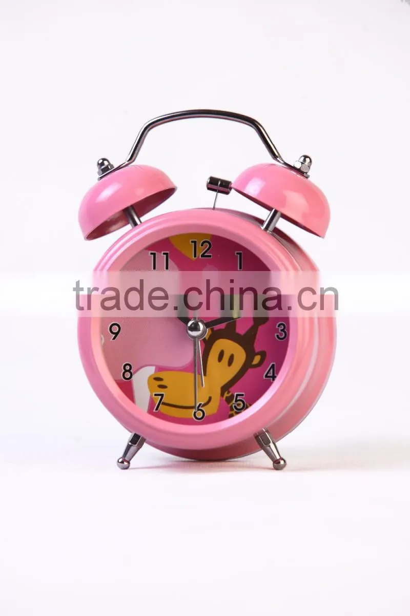new prouduct colorful casting funny alarm clock with double ring bell