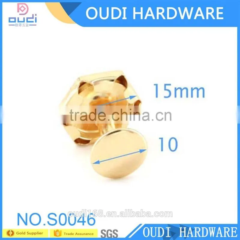 FASHION DECORATIVE METAL POP RIVET FOR WOMEN SHOE AND BAG PARTS