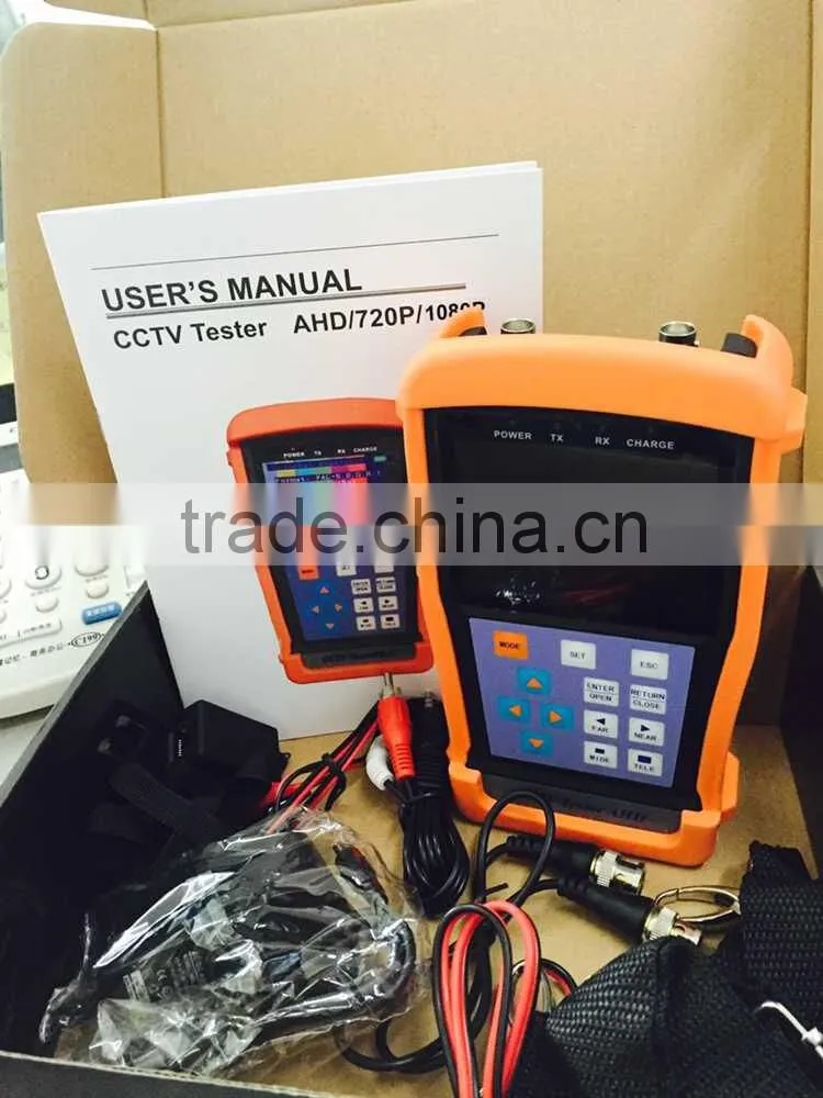 AHD cctv tester ahd camera tester 720P/960P 3.5TFT LCD 960H 240V resolution ahd tester