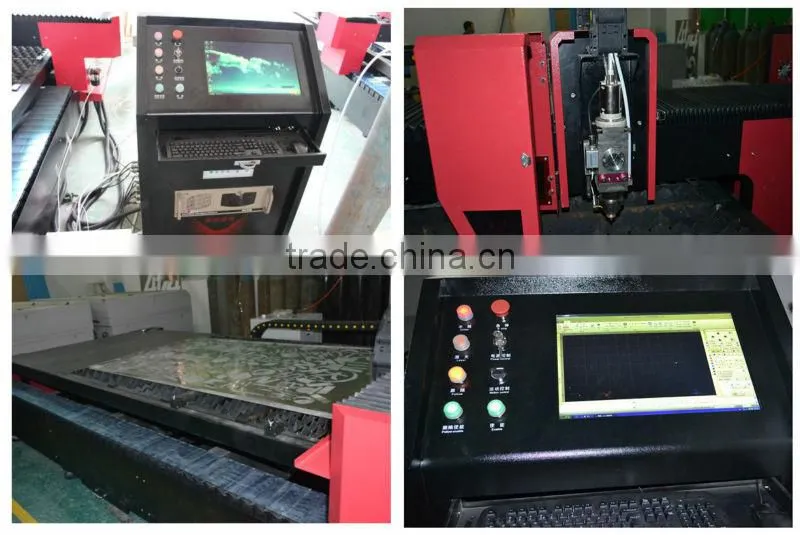 great power K1325 1300*2500mm red color yag metal sheet laser cutting machine
