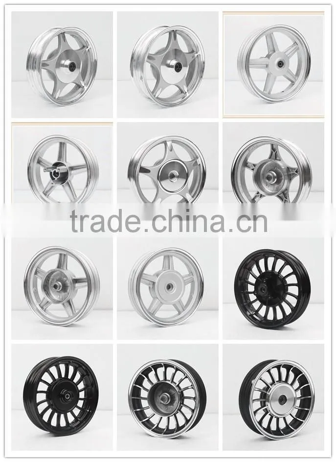3.5-13 inch motorcycle aluminum alloy wheel rims with disc brake