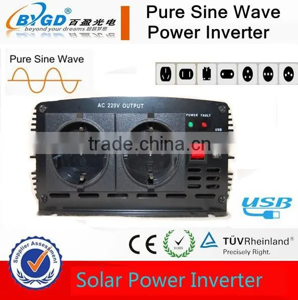 Pure sine wave inverter 12v to 220v 1500w power inverter