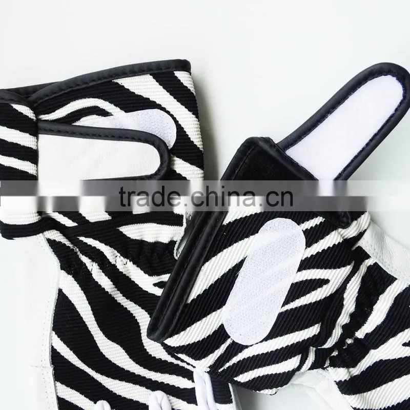fashion Zebra-stripe custom baseball batting gloves