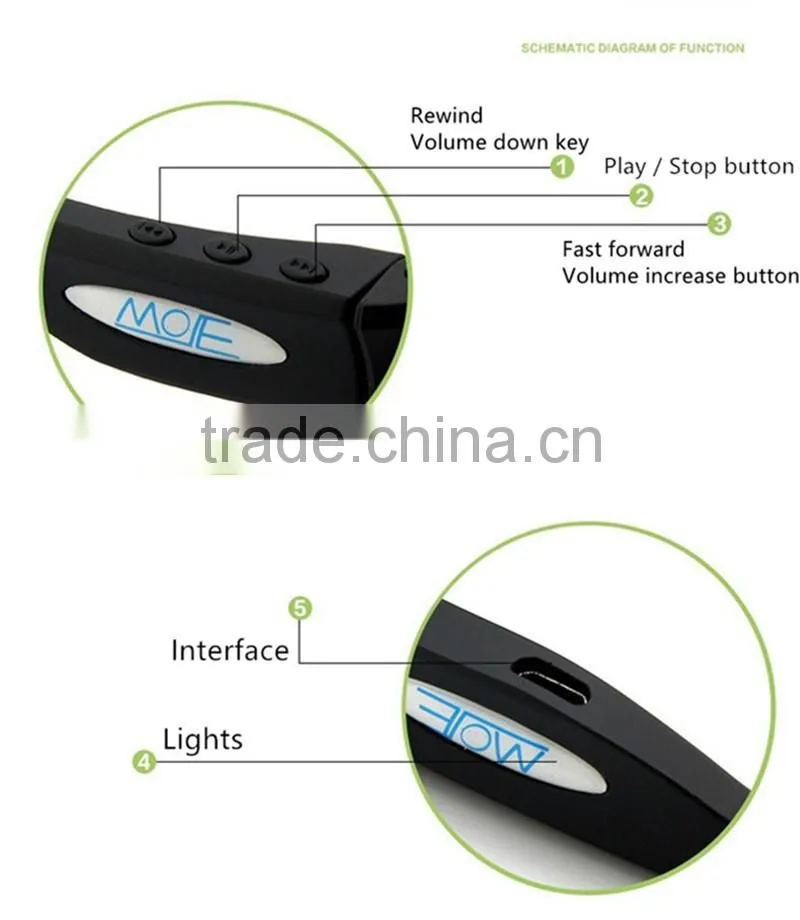 Sunglasses Sports Stereo Wireless Bluetooth Headset Can Answer Phone Call