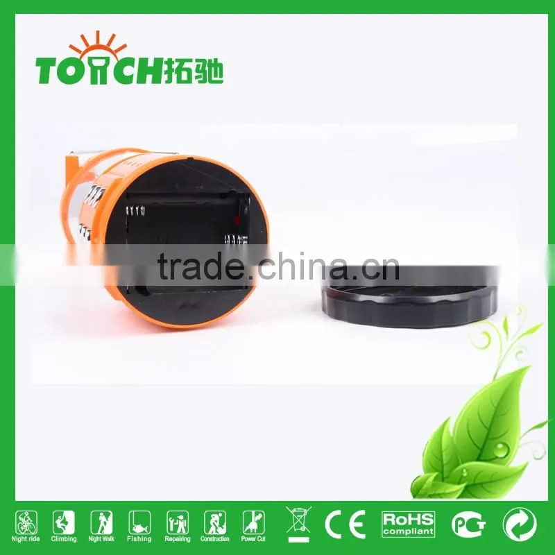 Ball Bulb ABS Plastic Lantern Light Fashion New Design Orange Camping Lamp with Inner Battery and Charger