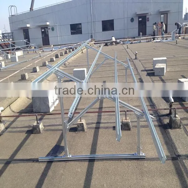 flat roof pv mounting system