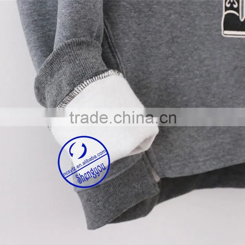 Custom crew neck women printing sweatshirt