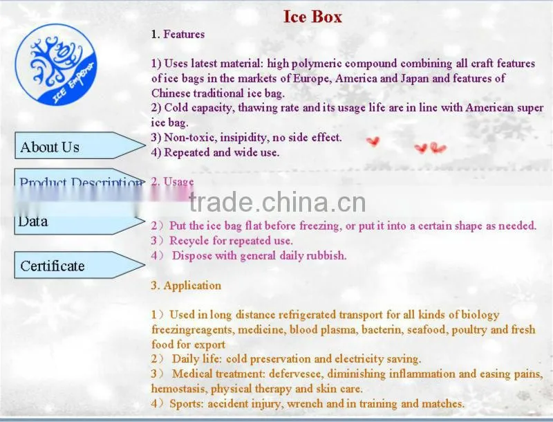cooler box water box gel ice box