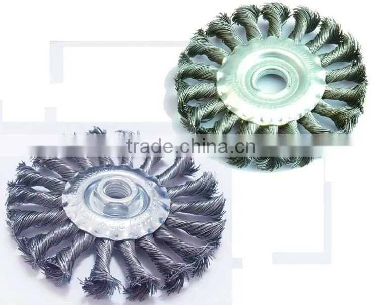 twist knot wire wheel brush