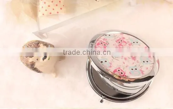 Lovely Eggle Flexible Cosmetic Mirror Metal Pocket Mirror