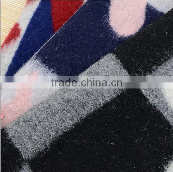2016 Winter knitted Cashmere 45% Wool 25%Acrylic Woolen fabric