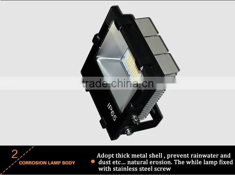 110lm/w waterproof outdoor tennis court MW/UL driver 150W IP65 led flood light with motion sensor