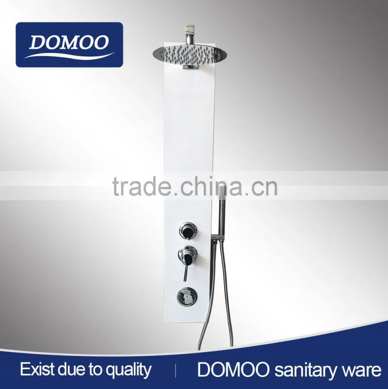 304 anti-fingerprint thermostatic stainless steel shower panel brushed