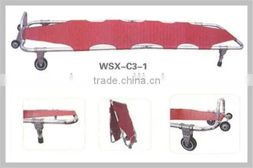 aluminum alloy folding stretcher; mortuary funeral strecher
