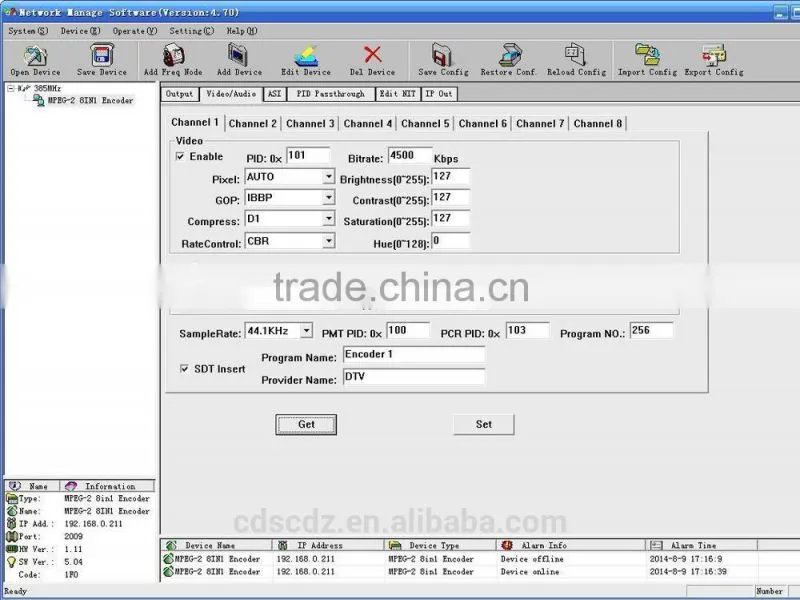 SC-1808 8 in 1 MPEG2 IP Encoder / digital tv encoder