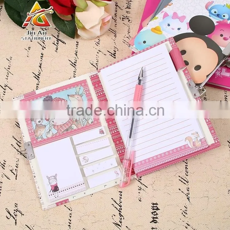 eco notebook with pen and sticky