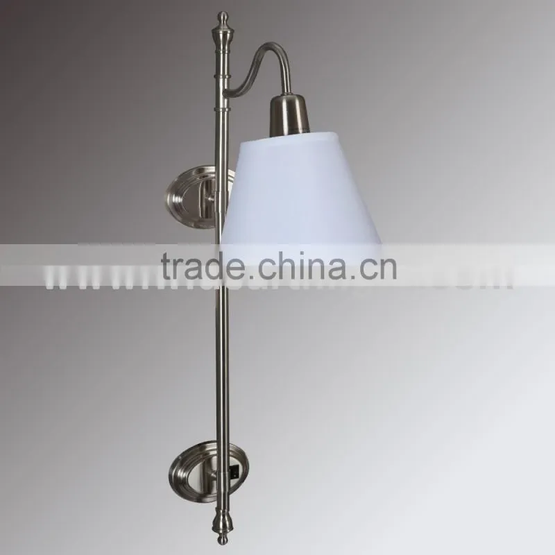 UL CUL Listed Single Bedroom Plug In Wall Sconce With On/Off Switch At Backplate W20122