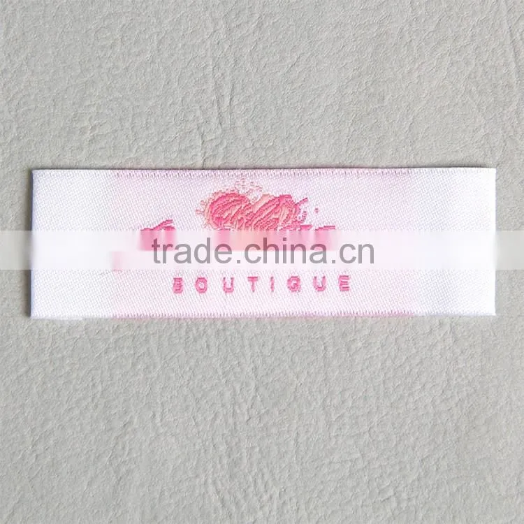 Label factory custom normal weaving neck label for women's Bohemian dress