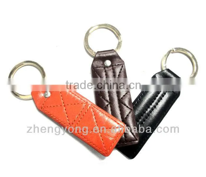 (ZY-D2889S) wholesale keychain charms ,leather keychain maker