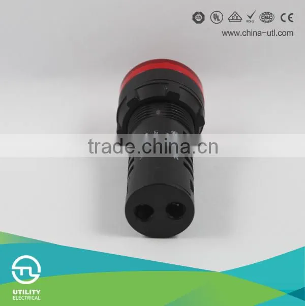 AC220V 20mA Energy Saving LED Indicator Light Green Yellow Red / 22mm panel mound led indicator light CE RoHS