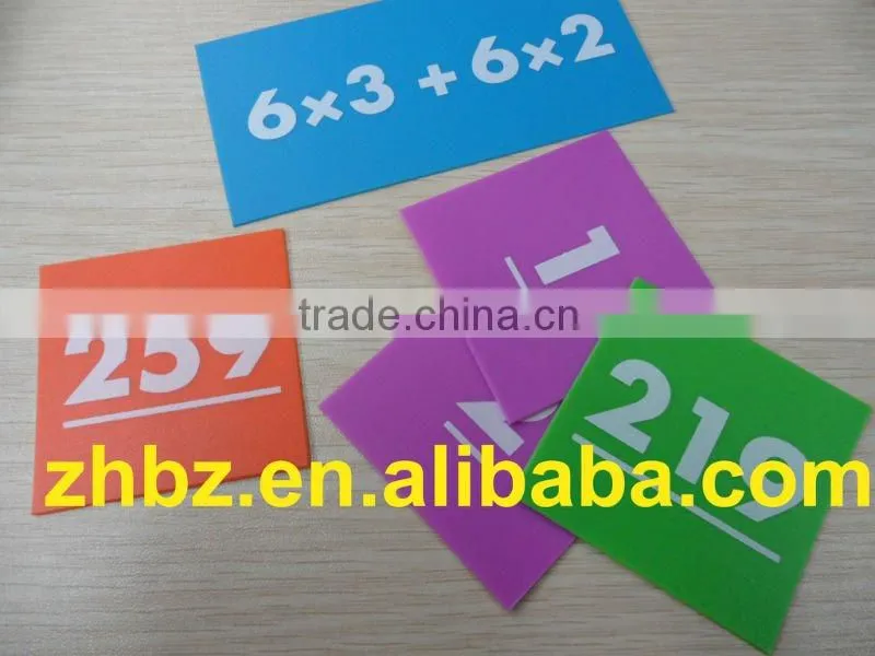 ECO-friendly kids intellectual toys card