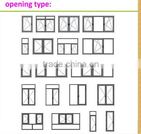conch 88nsliding window PVC/UPVC profile