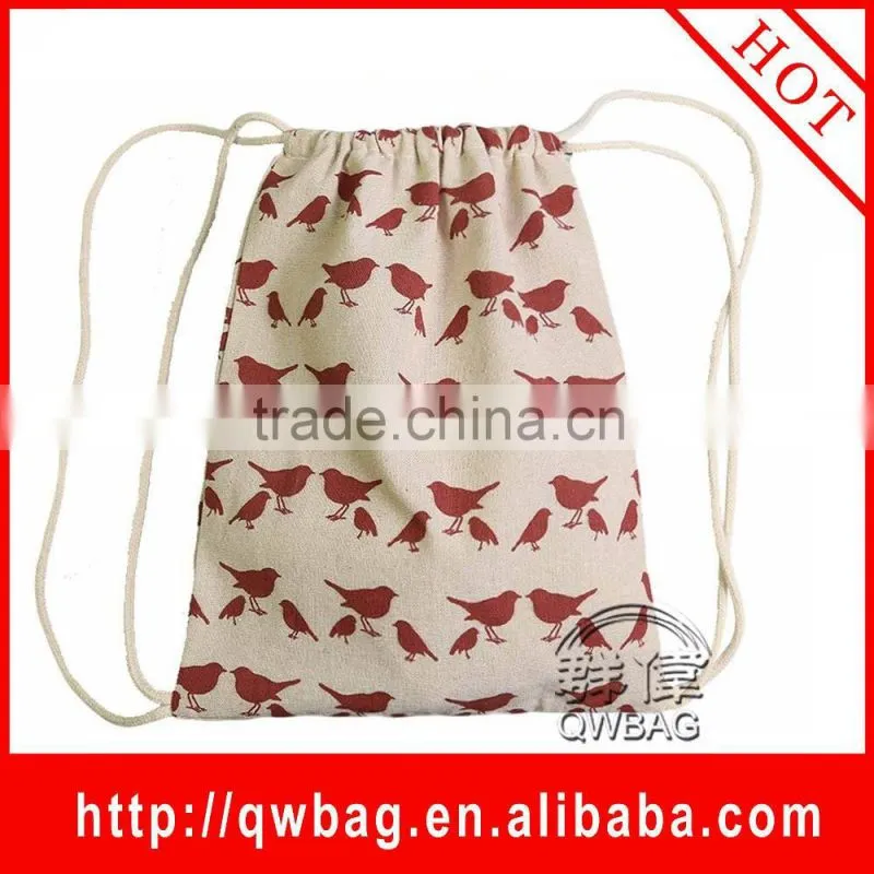Eco-friendly cotton drawstring bag