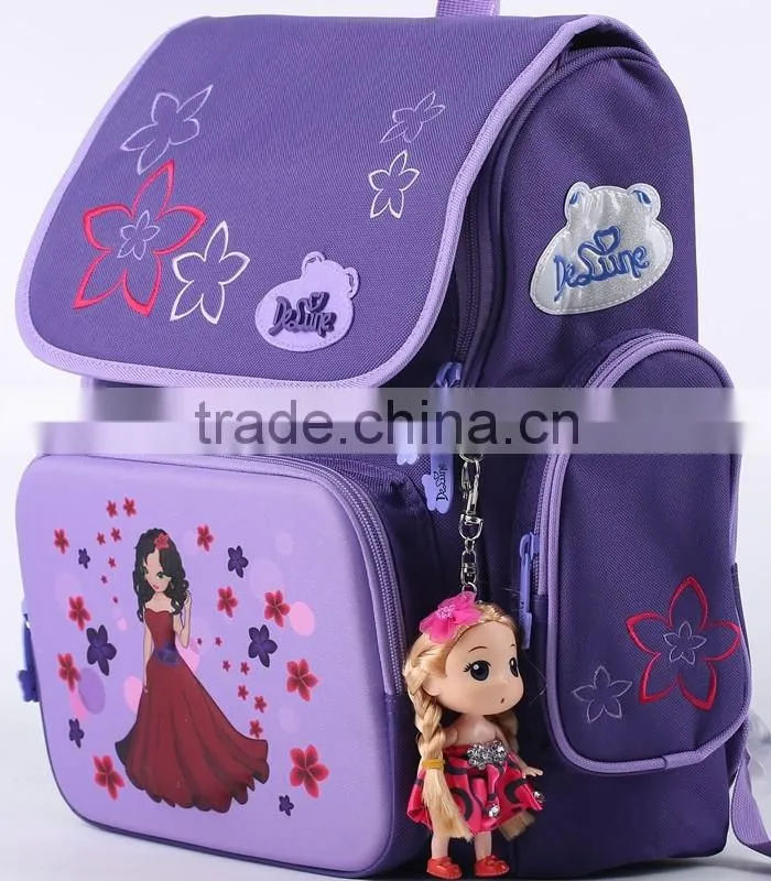 Wholesale girls school backpack cheap primary school bag