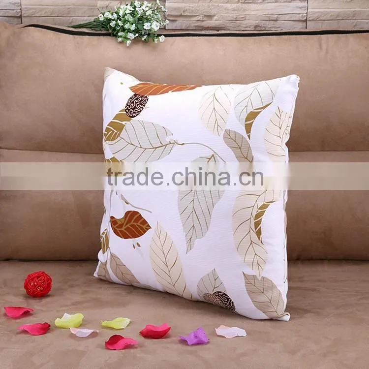 2015 pure cotton tree leaves environmental protection printing pillow cushion cover Creative home hold pillow