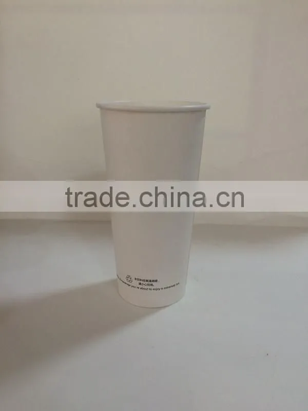 Custom printed soda drink paper cups with cover