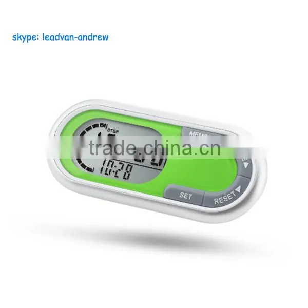 2014 New Pedometer Hot Selling Multi Function Pedometers with Belt Clip