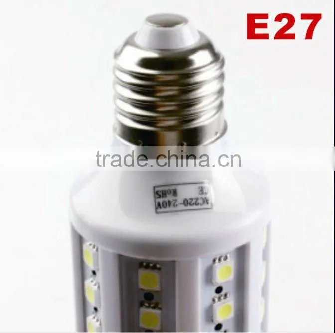 E27 60-LED 1100LM 9-10W 4000-4500K White SMD Bulbs (220-240V)