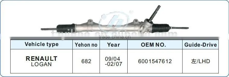 steering gear for RENAULT LOGAN