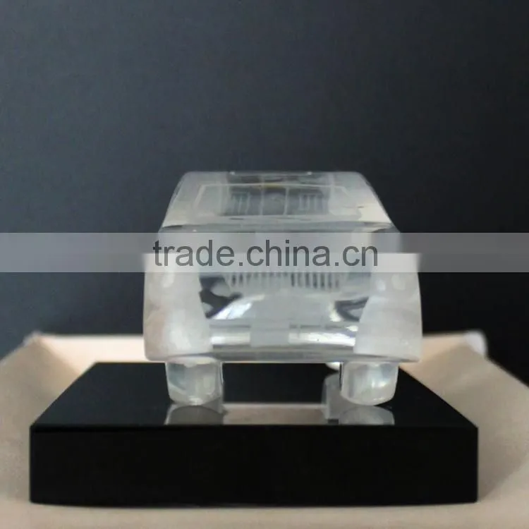 Custom crystal glass model car
