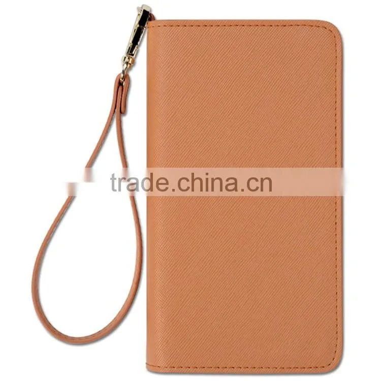 RFID protection in leather wallet case with cell phone