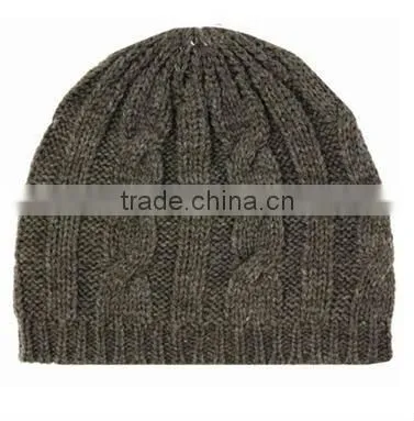 Cable Knitted Solid Color Fashion Winter Beanie