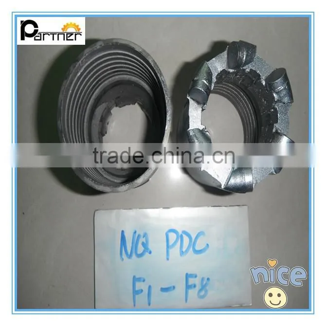NQ 6 heads pdc core drill bit