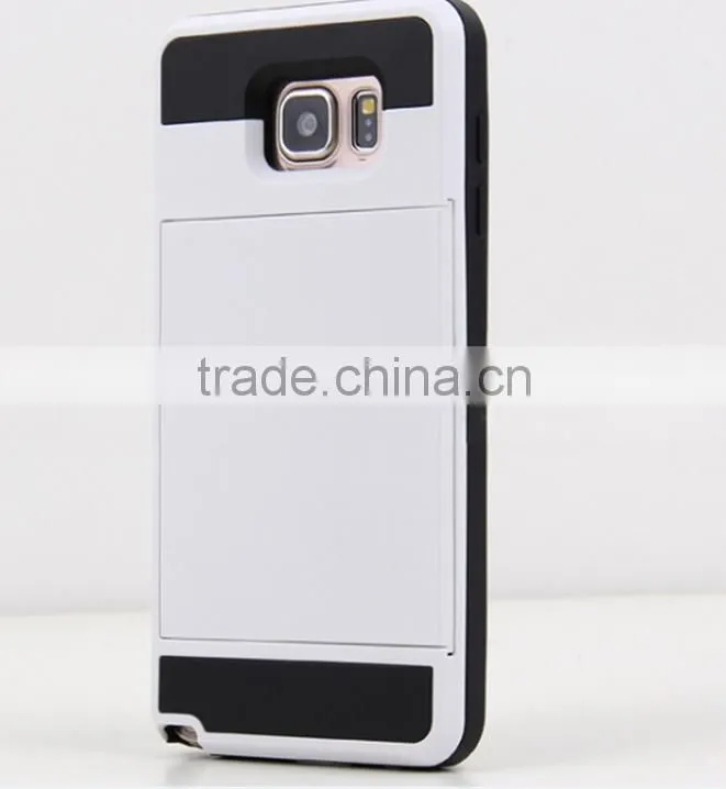 Dual Layer Armor fundas Case Luxury Soft Hybrid Slim Back cases for iphone 4 4s 5 5s 5c 6 6s Plus case cover Slide Card Cover