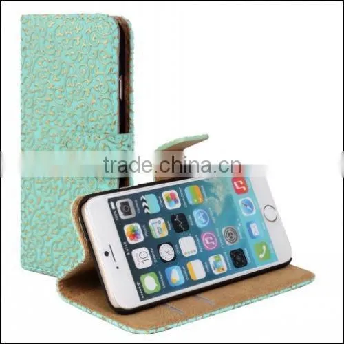 Korea design fashion wallet stand mobile phone classic leather phone cover for iphone 6/6s