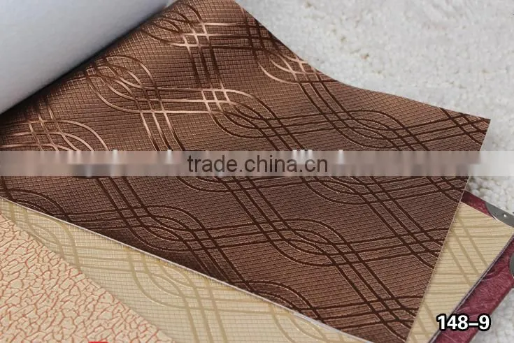 PVC leatherette material for furniture and upholstery, wallpaper usage