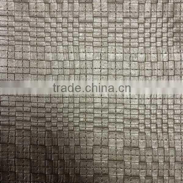 Embossed PVC leather material for sofa and car seat usage