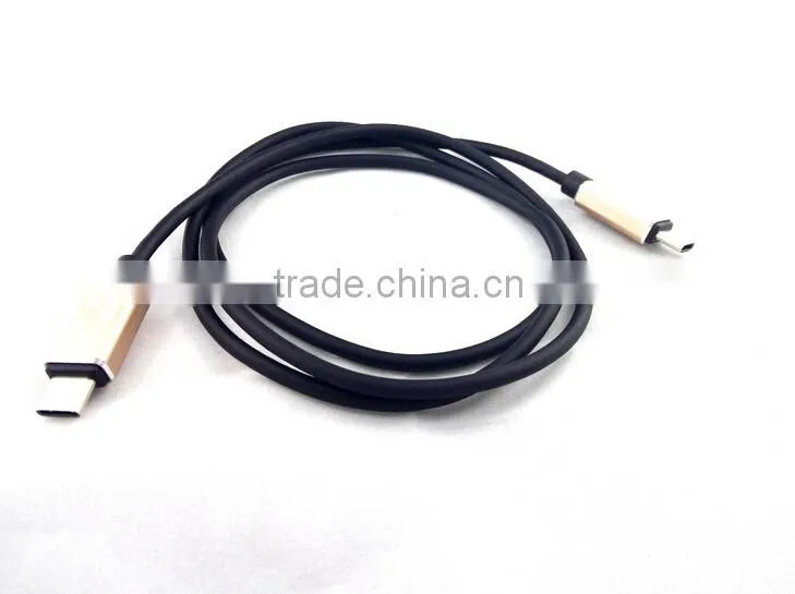 2015 Hot sale USB 3.1 TYPE C Male to USB 3.1 TYPE C Male Slim White Cable